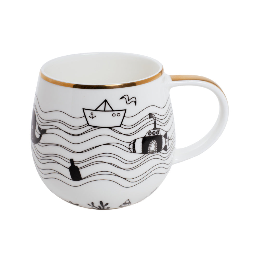 belly-mug nautical set of three - Tea Desire